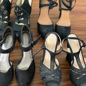 Four Pack Of Black Heels